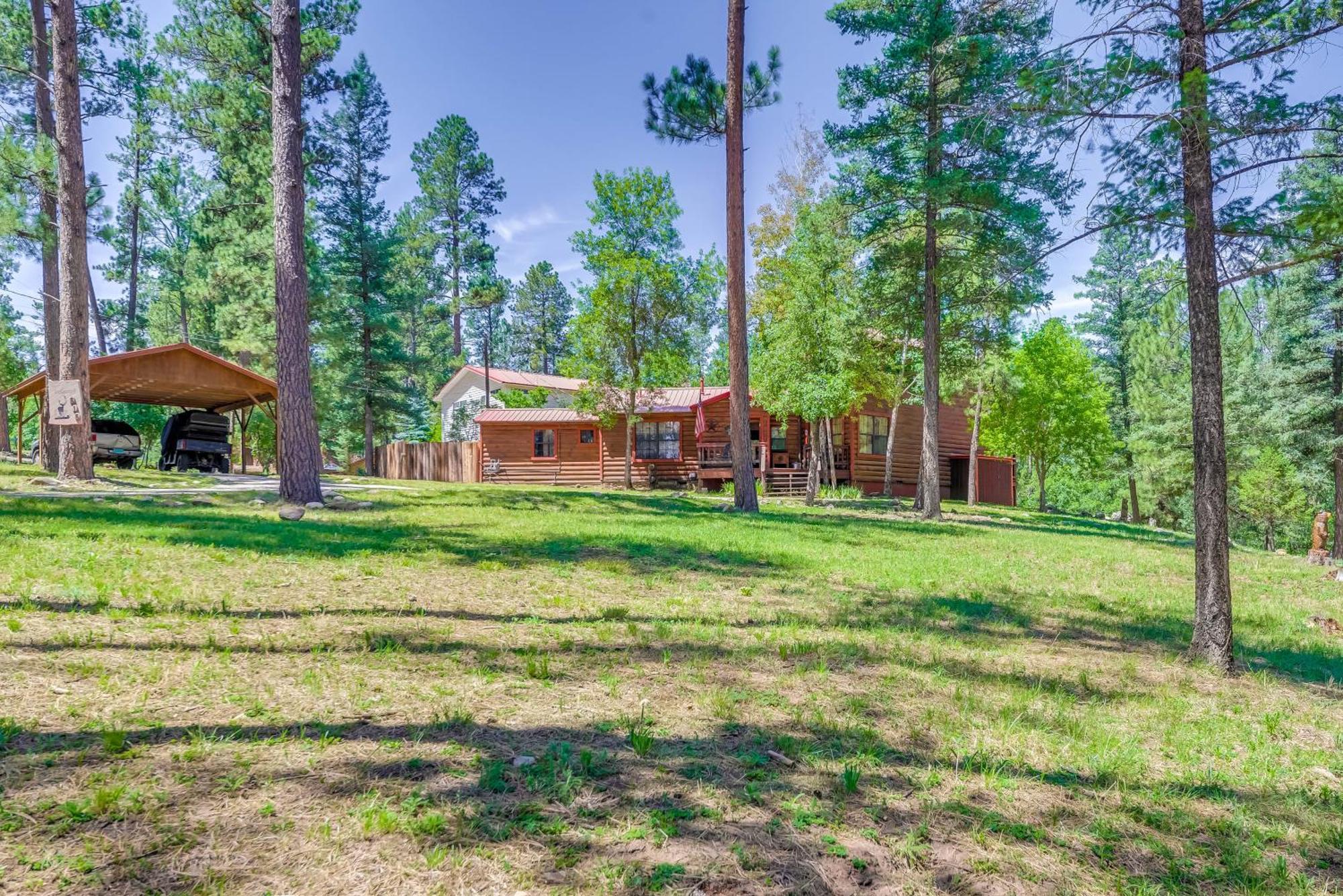 Unique Bear Country Cabin In Ruidoso With Hot Tub! Eksteriør bilde